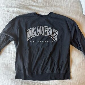Black Vintage Los Angeles California Crewneck Sweatshirt